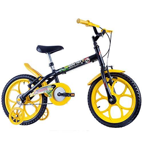 Bicicleta Infantil Masculina Dino Aro 16 Preto Fosco - Track Bikes