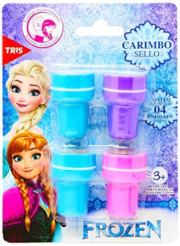 Carimbo Autotintado Frozen, Disney, 7897476684383, Multicor, pacote de 4