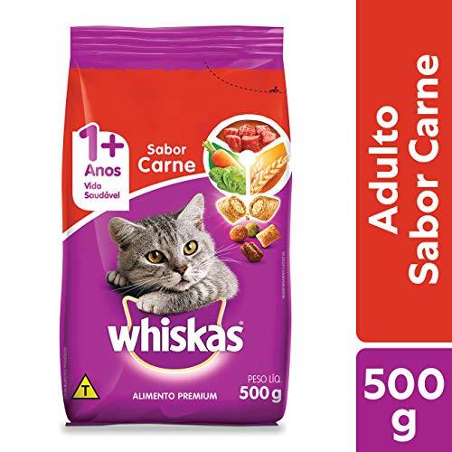 Ração Whiskas Carne Para Gatos Adultos 500 g Whiskas para Todas Todos os tamanhos de raça Adulto - Sabor Carne