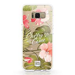 Capa para Galaxy S8 Plus Original Feminina Personalizada Florida Flores, Case Studi, CS18-SS8P-01, Rosa