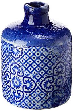 Sumarr Garrafa Decorativ 18cm Ceramica Azul Cn Home & Co Único