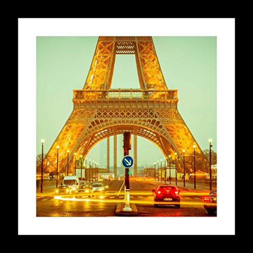 Quadro Torrei Eiffel Decorativo Paris Decore Pronto Multicor 35x35cm