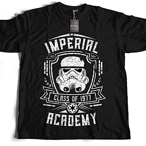Camiseta masculina Star Wars Storm Trooper Imperial Academy tamanho:GG;cor:preto