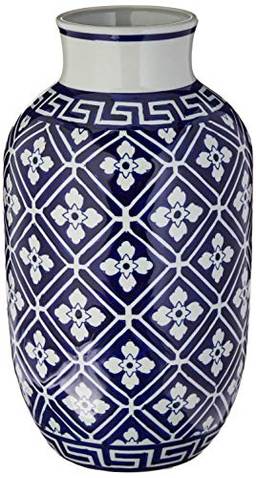 Zajímavy Vaso 38cm Ceramica Azul/bran Home & Co Único