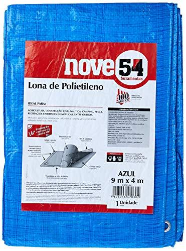 Lona De Polietileno Azul 9 M X 4 M Nove54 Nove 54
