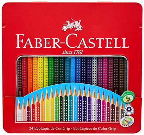 Lápis de Cor EcoLápis Colour Grip 24 Cores, Faber-Castell