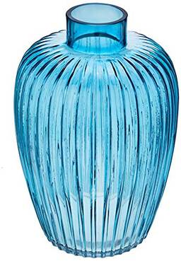 Royalty Vaso 16 * 25cm Vidro Azul Cn Home & Co Único