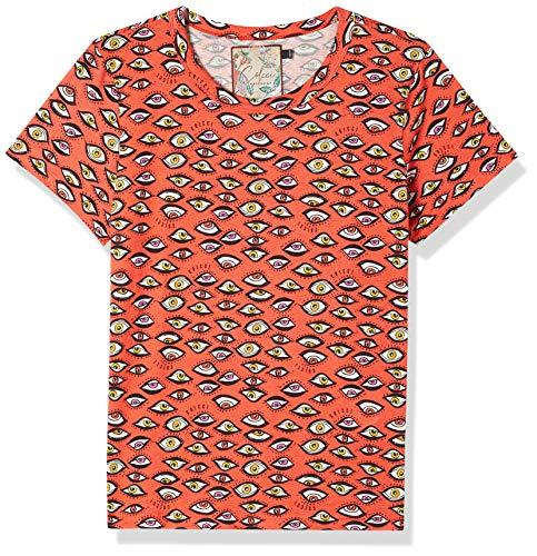 Camiseta Estampada, Colcci, Feminino, Preto (Preto/Multicor), PP