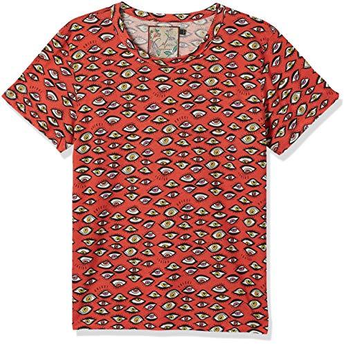 Camiseta Estampada, Colcci, Feminino, Vermelho/Preto/Rosa/Amarelo/Branco, P