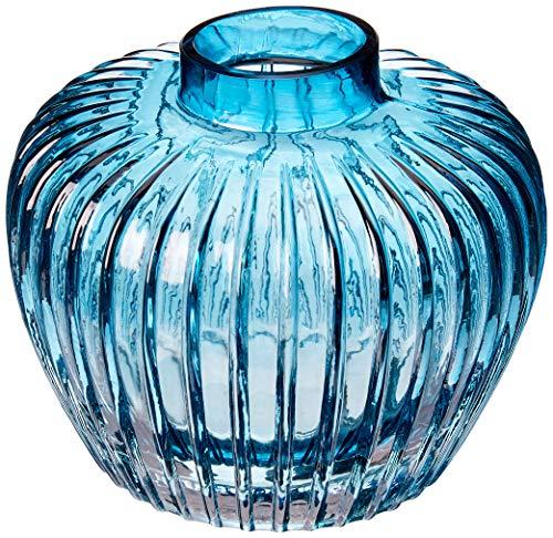 Royalty Vaso 15 * 13cm Vidro Azul Cn Home & Co Único