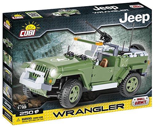 Jeep Wrangler Militar com Acessórios com 250 Peças COBI Blocos de Montar Verde