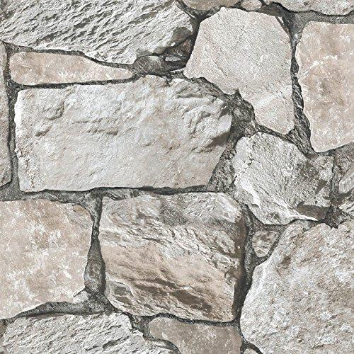 Papel de Parede Edantex Roll in Stones Cinza