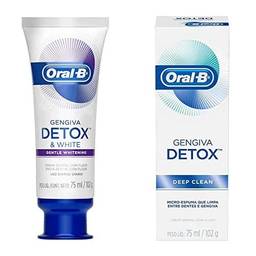 Creme Dental Oral-B Gengiva Detox Gentle Whitening 102g