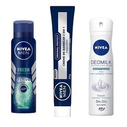Desodorante Antitranspirante Aerosol NIVEA Men Silver Protect 150ml, Nivea