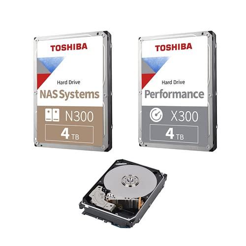 Toshiba Disco rígido interno N300 4TB NAS 3,5 polegadas - CMR SATA 6 GB/s 7200 RPM