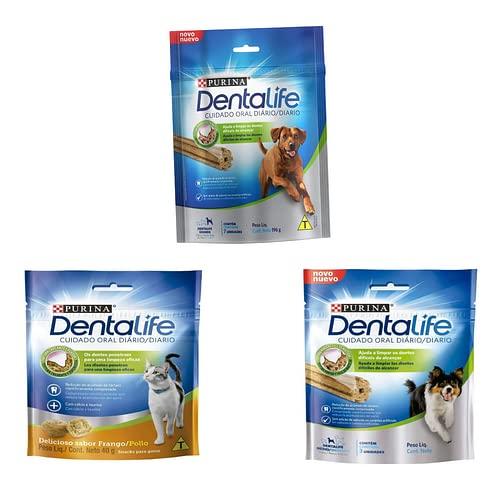 Nestlé Purina Dentalife Petisco Para Cães Adultos Raças Médias Frango 119G Dentalife para Akita Médio Adulto - Sabor Frango Pequeno
