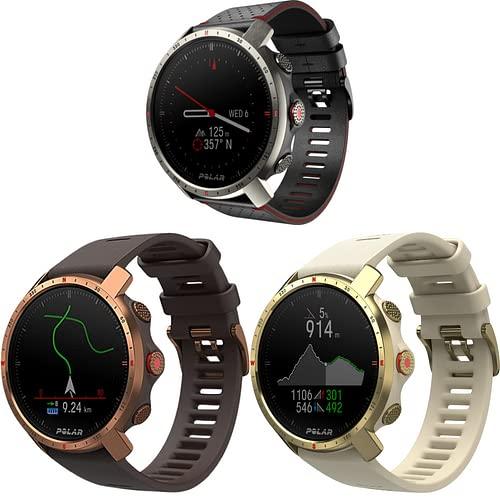 Polar Grit X Pro - Smartwatch Multiesportivo com GPS-Durabilidade Militar, Vidro de Safira, Frequência Cardíaca no Pulso, Bateria de Longa Duração, Navegação-o melhor para Esportes ao ar Livre