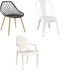 Cadeira acrílica Sophia - Branco off-white