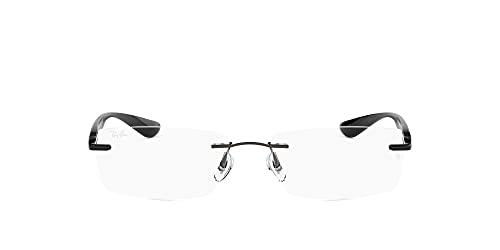 Óculos de Grau Ray-Ban Balgriff RX8724 1000 Titanio Grafite Lente Tam 56