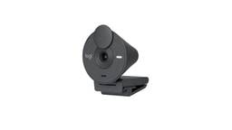 Webcam Full HD Logitech Brio 300 com Microfone com Redução de Ruído, Proteção de Privacidade, Correção Automática de Luz e Conexão USB-C- Grafite