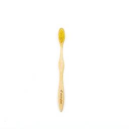 Escova de Dente de Bambu Amarela