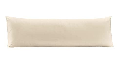 Fronha Body Pillow Toque Acetinado 40cm x 130cm Altenburg Cor:Bege