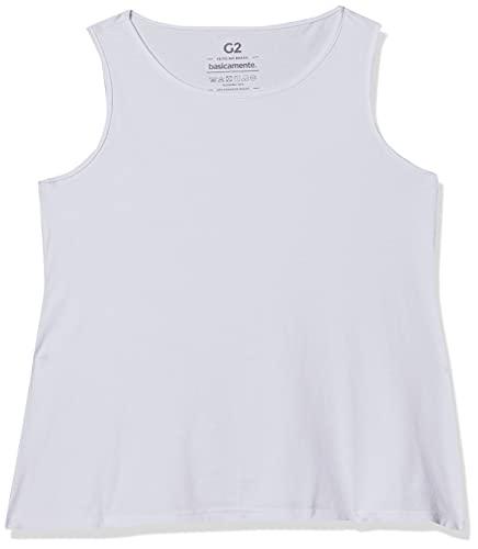 Camiseta basicamente. Lisa, feminino, Branco, G3