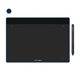 XP-PEN Deco Fun L Mesa Digitalizadora 10x6 Polegadas Tablet Digital com 8192 Níveis de Pressão Caneta Passiva Sem Bateria para desenho digital, animação, ensino online (Azul)