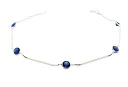 Pulseira Feminina Com Pedras Zirconia Color - Prata 925 - Azul Safira