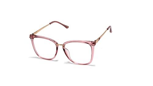 Óculos Armação Feminino Gatinho Com Lentes Sem Grau Jc-2115 (Rose)