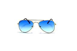 Óculos De Sol Infantil Menina Aviador Metal Y-6 Cor: Azul