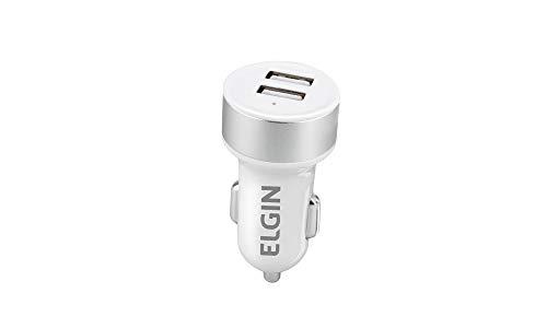 Carregador USB Veicular 12V, 2 Saídas 2.1 A, 10 W, Elgin, 46RCV2USB000, Branco