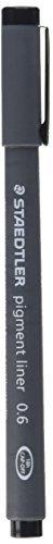 Staedtler Pigment Liner Fineliner, Preto, 0.6 mm