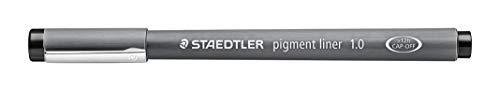 Staedtler Pigment Liner Fineliner, Preto, 1.0 mm