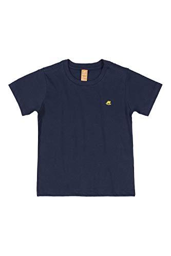 Camiseta Infantil Básica Menino, Up Baby, Meninos, Azul Escuro, 01