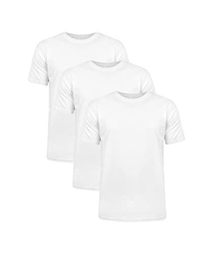 Kit 3 Camisetas Poliester 30.1 (as2, alpha, l, regular, Brancas)