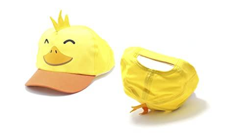 Boné infantil criança kids de 0 a 4 anos ajustável personalizado 3d (Amarelo-pato)
