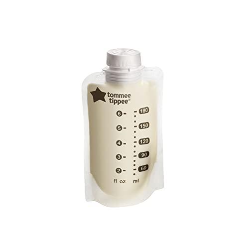 Tommee Tippee Sacos de armazenamento de leite materno Pump and Go, para armazenar e congelar leite materno - 35 unidades