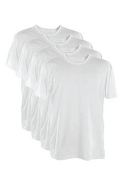 Kit 4 Camisetas Poliester 30.1 (Branco, P)