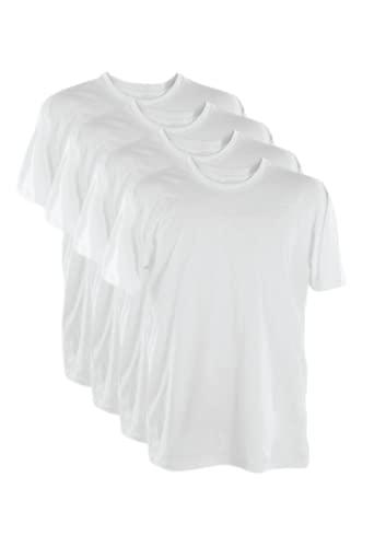 Kit 4 Camisetas Poliester 30.1 (Branco, M)