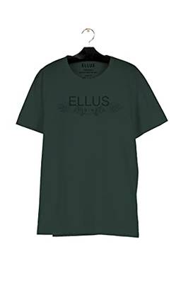T-Shirt, Co Pima Like Ellus Wings Classic Mc, Ellus, Masculino, Verde Escuro, G