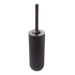 iDesign Escova e suporte para tigela Cade, conjunto de limpeza de vaso sanitário para banheiro, preto fosco, 2 cada