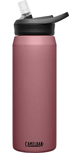CamelBak Eddy+ Garrafa de água com canudo 740 ml - aço inoxidável isolado, rosa terracota