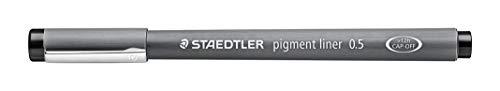 Staedtler Pigment Liner Fineliner, Preto, 0.5 mm