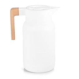 Garrafa Térmica Wood Fashion Branco - 1 litro