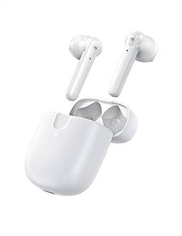 UGREEN Fones de ouvido sem fio T2 True Bluetooth 5" Fones de ouvido com 4 microfone para cancelamento de ruído (ENC), drivers de 14 mm 3D Sound Gaming Earbuds com 60 ms de baixa latência, carregamento sem fio, IPX5 à prova d'água