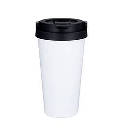 BAAD Copo de café de aço inoxidável 500ml, garrafa isolada à prova de vazamentos copo térmico isolado para carro caneca de viagem portátil (Branco)