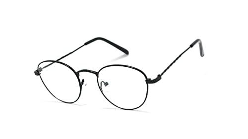 Óculos Armação De Grau Juvenil Feminino Oval Gatinho Metal Dx-041 Cor: Preto