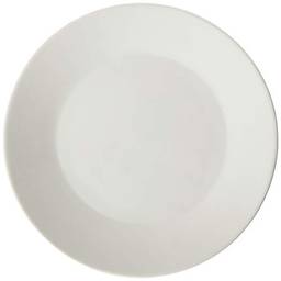 Lyor Clean Prato para Sobremesa de Porcelana, Branco, 20.5 cm