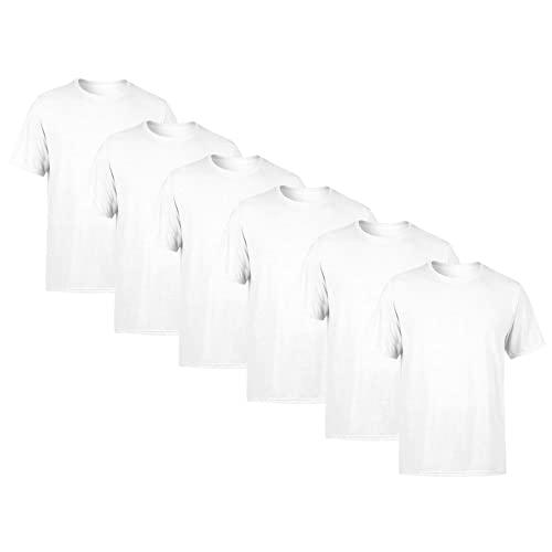 Kit 6 Camisetas Masculina SSB Brand Lisa Algodão 30.1 Premium, Tamanho GG